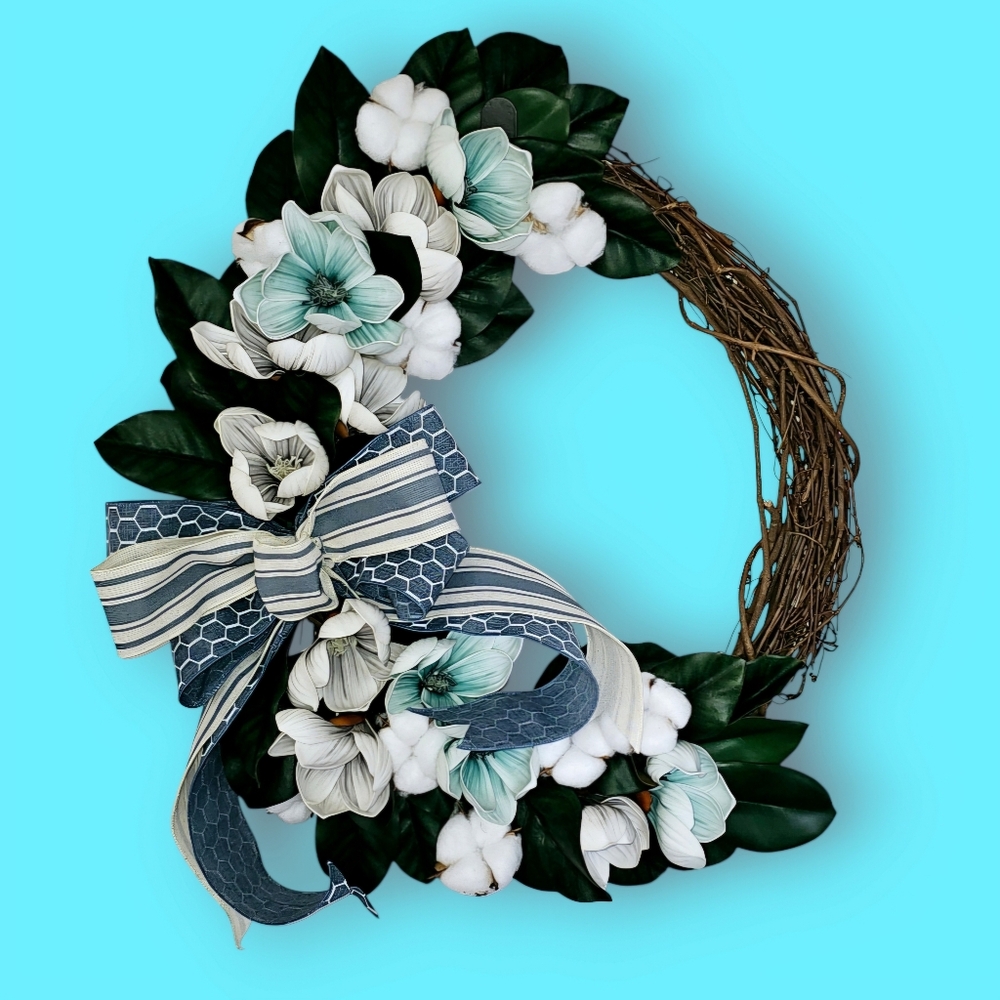 Farmhouse Magnolia wreath